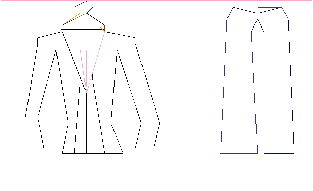 blouse and coat and trousers
