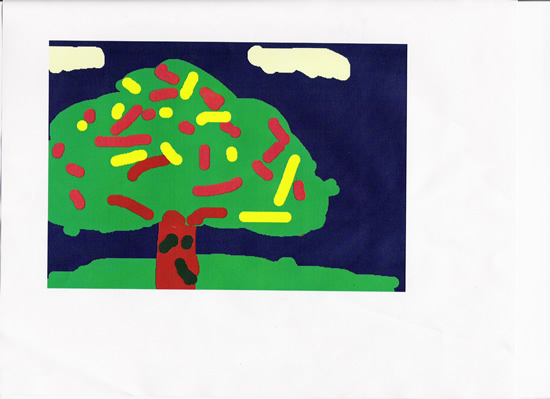 Fall tree drawing