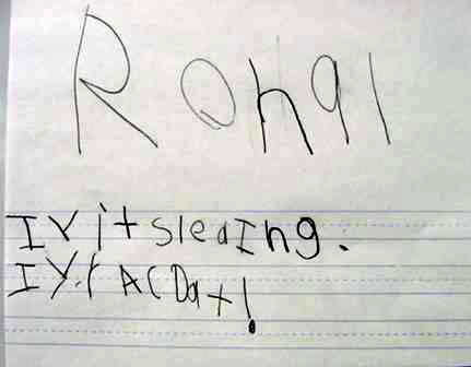 Ronal's Winter Work