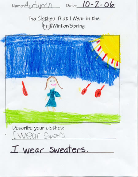 Fall Clothing Drawing